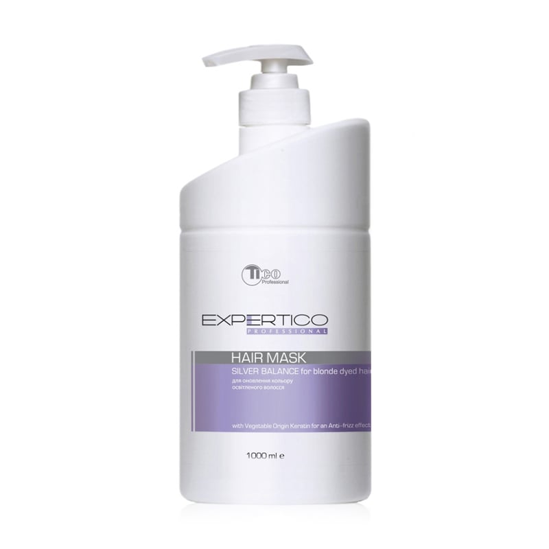 Маска TICO Professional Expertico Silver Balance Hair Mask для оновлення кольору освітленого волосся, 1 л